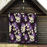 Purple Tropical Hawaii Quilt Seamless Monstera Plumeria Hawaiian Pattern LT14 - Polynesian Pride