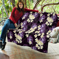 Purple Tropical Hawaii Quilt Seamless Monstera Plumeria Hawaiian Pattern LT14 - Polynesian Pride