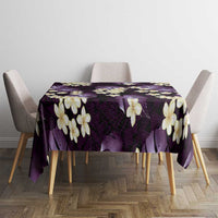 Purple Tropical Hawaii Tablecloth Seamless Monstera Plumeria Hawaiian Pattern LT14 - Polynesian Pride