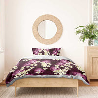 Pink Tropical Hawaii Bedding Set Seamless Monstera Plumeria Hawaiian Pattern LT14 - Polynesian Pride