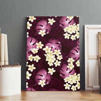 Pink Tropical Hawaii Canvas Wall Art Seamless Monstera Plumeria Hawaiian Pattern LT14 - Polynesian Pride