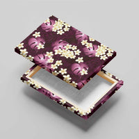 Pink Tropical Hawaii Canvas Wall Art Seamless Monstera Plumeria Hawaiian Pattern LT14 - Polynesian Pride