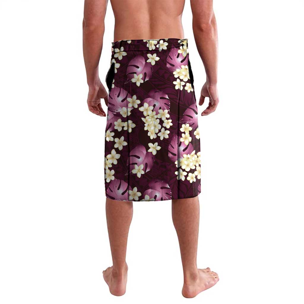 Pink Tropical Hawaii Lavalava Seamless Monstera Plumeria Hawaiian Pattern LT14 - Polynesian Pride