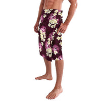 Pink Tropical Hawaii Lavalava Seamless Monstera Plumeria Hawaiian Pattern LT14 - Polynesian Pride