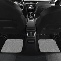Black Gray Polynesia Tropical Flowers Car Mats LT14 Set 2pcs - Back Gray - Polynesian Pride