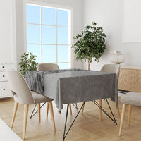 Black Gray Polynesia Tropical Flowers Tablecloth LT14 - Polynesian Pride