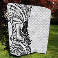 Black White Polynesia Tropical Flowers Quilt LT14 - Polynesian Pride
