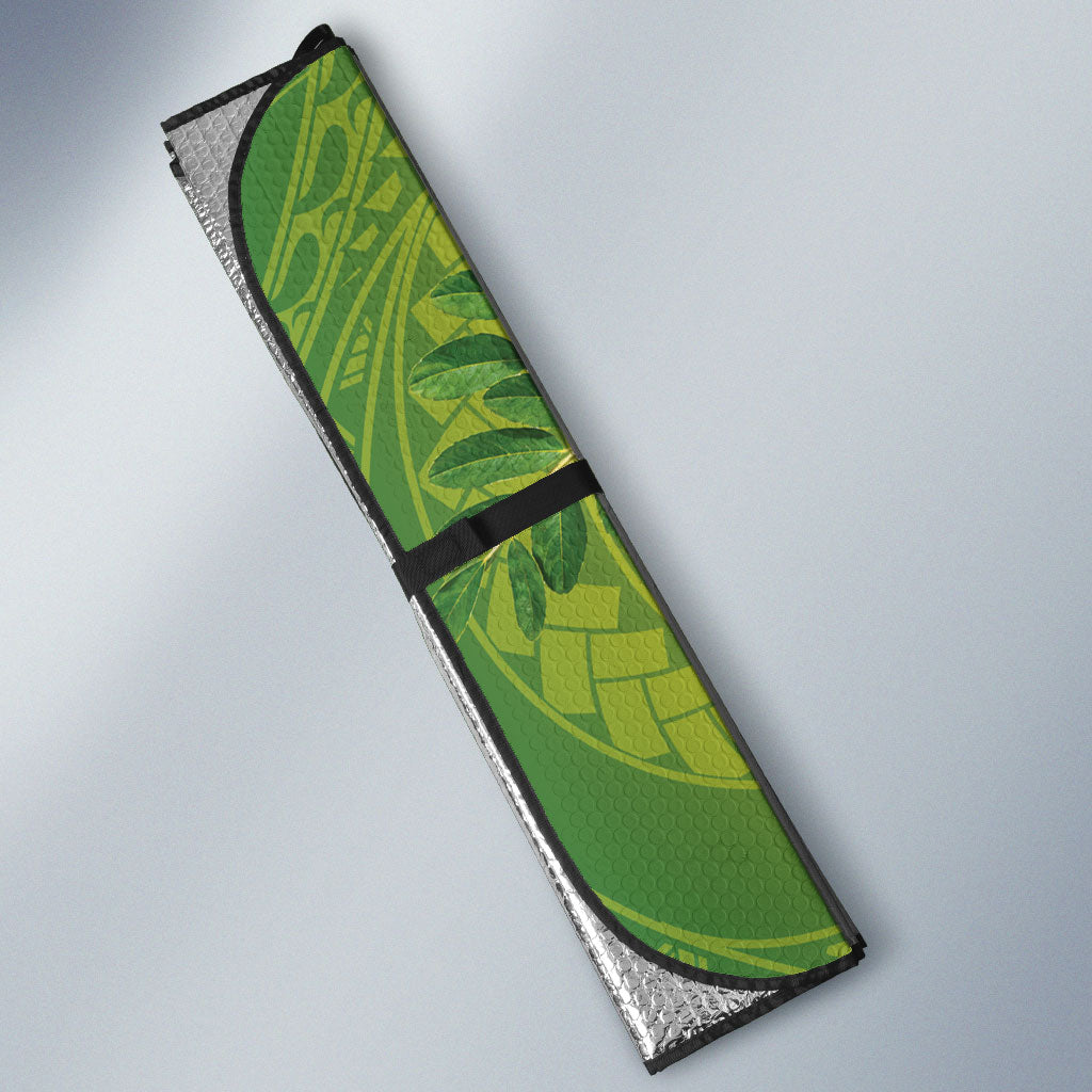 Hawaii Palila Mamane Auto Sun Shade Hawaiian Honeycreeper With Native Flower