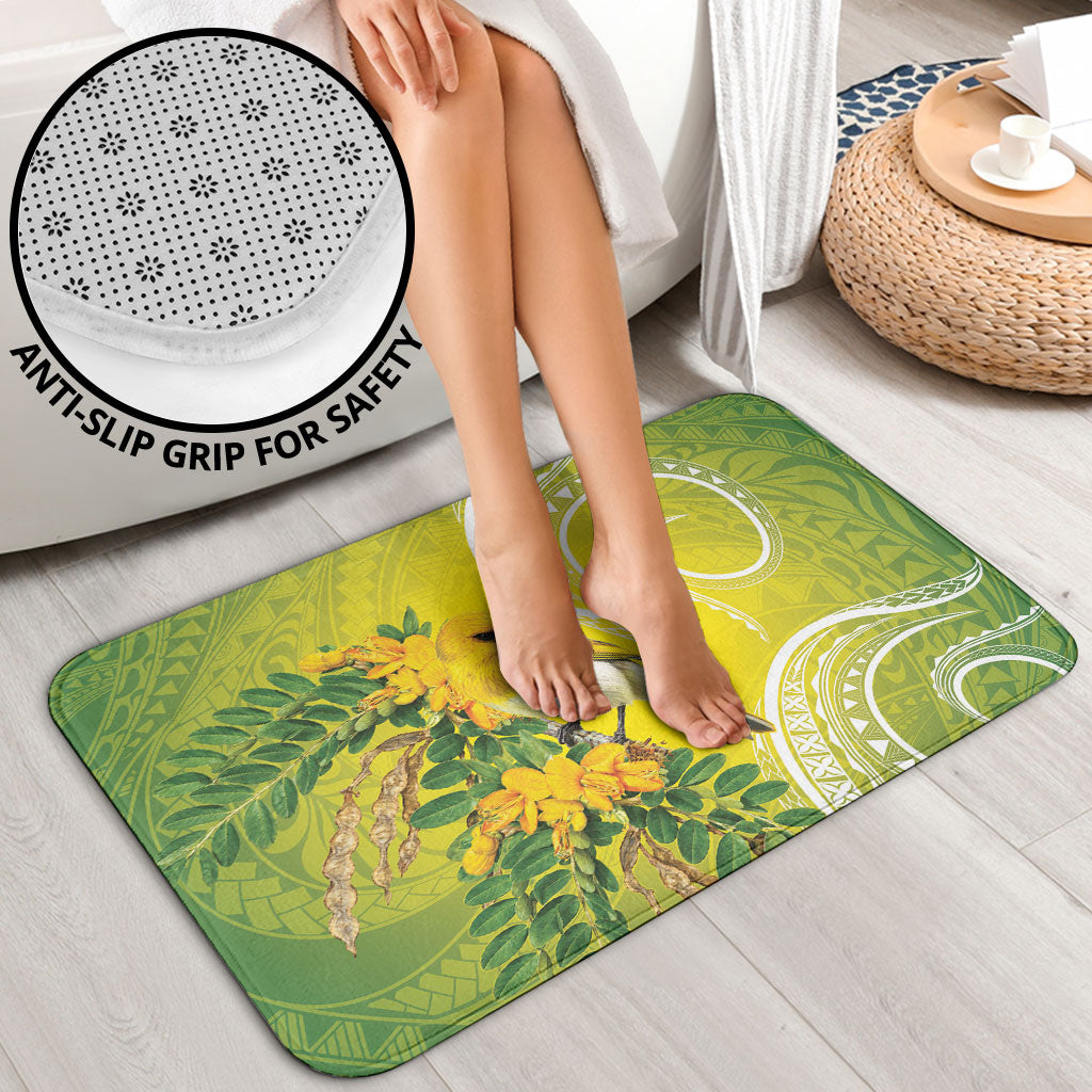 Hawaii Palila Mamane Bathroom Set Hawaiian Honeycreeper With Native Flower LT14 - Polynesian Pride