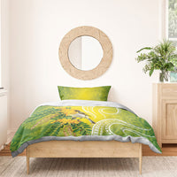 Hawaii Palila Mamane Bedding Set Hawaiian Honeycreeper With Native Flower