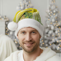 Hawaii Palila Mamane Christmas Santa Hat Hawaiian Honeycreeper With Native Flower LT14 - Polynesian Pride