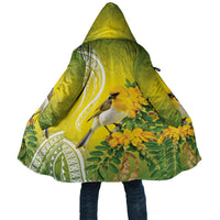Hawaii Palila Mamane Cloak Hawaiian Honeycreeper With Native Flower LT14 Unisex Green - Polynesian Pride