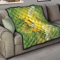 Hawaii Palila Mamane Quilt Hawaiian Honeycreeper With Native Flower