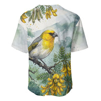 Aloha Hawaii Palila Mamane Watercolor Baseball Jersey LT14 - Polynesian Pride