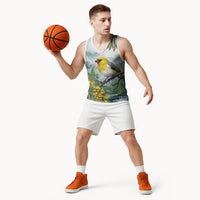 Aloha Hawaii Palila Mamane Watercolor Basketball Jersey LT14 - Polynesian Pride
