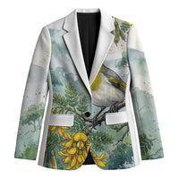 Aloha Hawaii Palila Mamane Watercolor Blazer LT14 Unisex Watercolor - Polynesian Pride