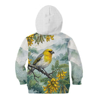 Aloha Hawaii Palila Mamane Watercolor Kid Hoodie