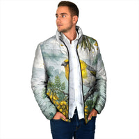 Aloha Hawaii Palila Mamane Watercolor Padded Jacket LT14 - Polynesian Pride
