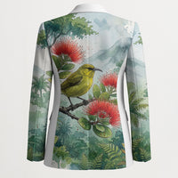 Aloha Hawaii Amakihi Ohia Lehua Watercolor Blazer LT14 - Polynesian Pride