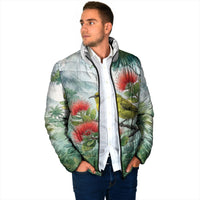 Aloha Hawaii Amakihi Ohia Lehua Watercolor Padded Jacket LT14 - Polynesian Pride