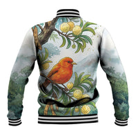 Aloha Hawaii Akepa Koa Tree Watercolor Baseball Jacket LT14 - Polynesian Pride