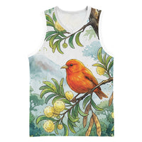 Aloha Hawaii Akepa Koa Tree Watercolor Basketball Jersey