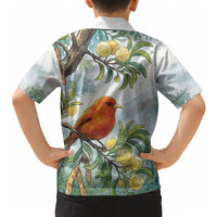 Aloha Hawaii Akepa Koa Tree Watercolor Hawaiian Shirt LT14 - Polynesian Pride