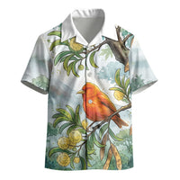 Aloha Hawaii Akepa Koa Tree Watercolor Kid Hawaiian Shirt