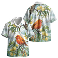 Aloha Hawaii Akepa Koa Tree Watercolor Kid Hawaiian Shirt
