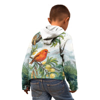 Aloha Hawaii Akepa Koa Tree Watercolor Kid Hoodie LT14 - Polynesian Pride