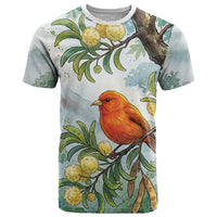 Aloha Hawaii Akepa Koa Tree Watercolor T Shirt