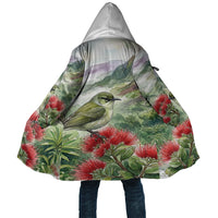 Aloha Hawaii Creeper Ohia Lehua Watercolor Cloak