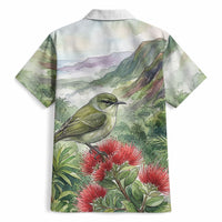 Aloha Hawaii Creeper Ohia Lehua Watercolor Hawaiian Shirt LT14 - Polynesian Pride