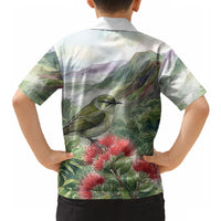 Aloha Hawaii Creeper Ohia Lehua Watercolor Hawaiian Shirt LT14 - Polynesian Pride