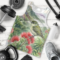 Aloha Hawaii Creeper Ohia Lehua Watercolor Men Tank Top LT14 - Polynesian Pride