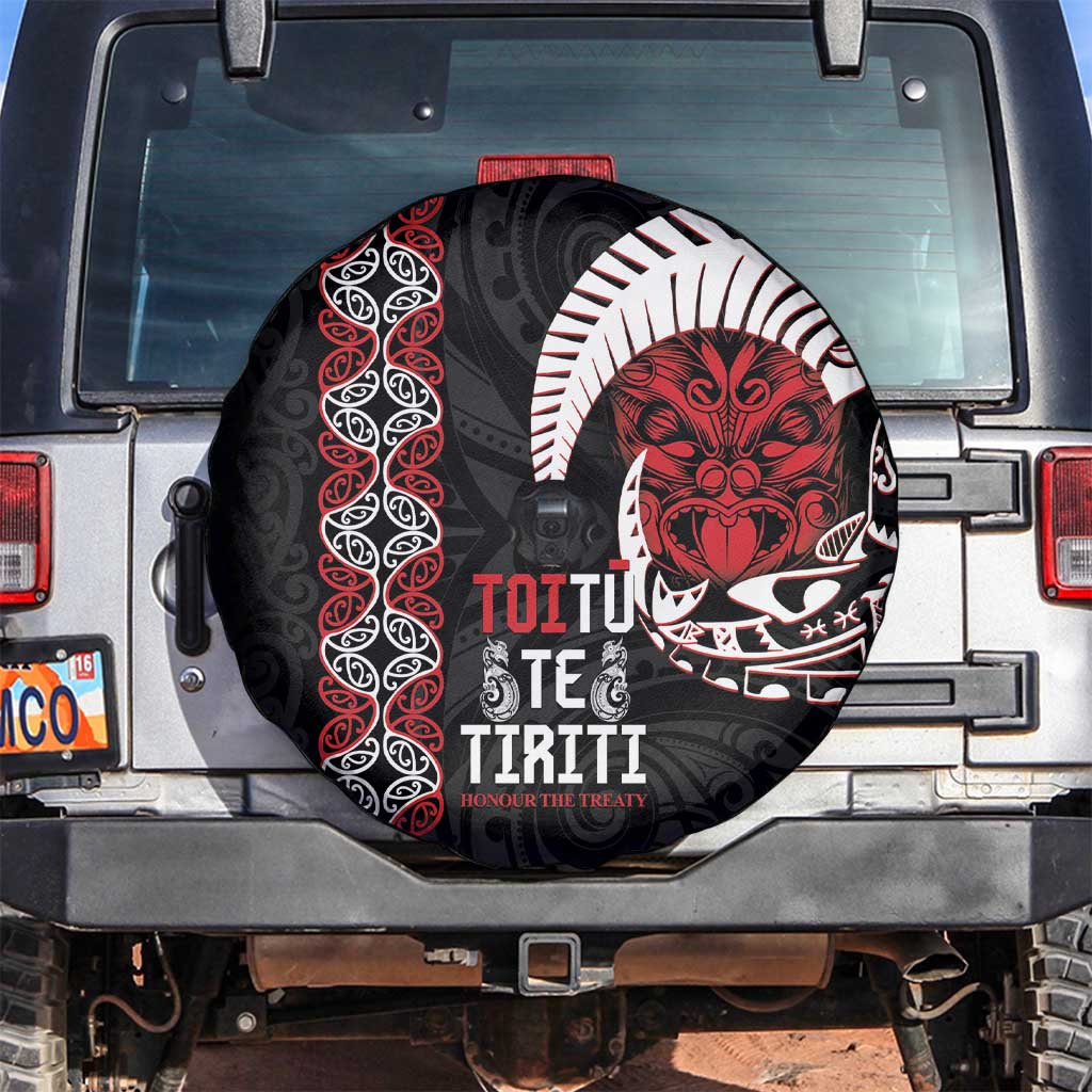 Aotearoa Toitu Te Tiriti Spare Tire Cover Honour The Treaty Maori Haka