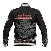 Aotearoa Toitu Te Tiriti Baseball Jacket Stand Together! Stand Stronger! - NZ Tiki LT14 - Polynesian Pride