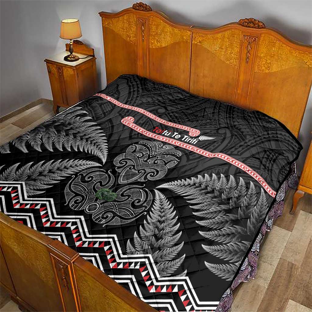 Aotearoa Toitu Te Tiriti Quilt Stand Together! Stand Stronger! - NZ Tiki LT14 - Polynesian Pride