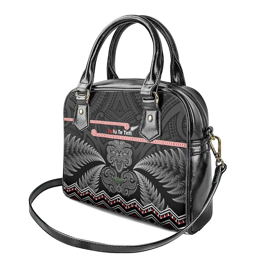 Aotearoa Toitu Te Tiriti Shoulder Handbag Stand Together! Stand Stronger! - NZ Tiki LT14 - Polynesian Pride