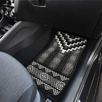 Black Taniko Aotearoa Car Mats Niho Taniwha Mix Poutama LT14 - Polynesian Pride