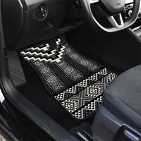 Black Taniko Aotearoa Car Mats Niho Taniwha Mix Poutama LT14 - Polynesian Pride