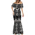 Black Taniko Aotearoa Mermaid Dress Niho Taniwha Mix Poutama