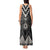 Black Taniko Aotearoa Tank Maxi Dress Niho Taniwha Mix Poutama