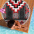 Red Taniko Aotearoa Beach Blanket Niho Taniwha Mix Poutama LT14