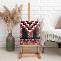 Red Taniko Aotearoa Canvas Wall Art Niho Taniwha Mix Poutama LT14 - Polynesian Pride