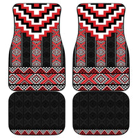 Red Taniko Aotearoa Car Mats Niho Taniwha Mix Poutama LT14 - Polynesian Pride