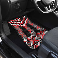 Red Taniko Aotearoa Car Mats Niho Taniwha Mix Poutama LT14 - Polynesian Pride