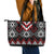 Red Taniko Aotearoa Leather Tote Bag Niho Taniwha Mix Poutama