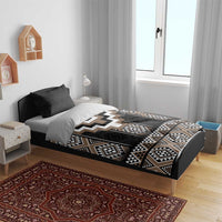 Brown Taniko Aotearoa Bedding Set Niho Taniwha Mix Poutama LT14 - Polynesian Pride