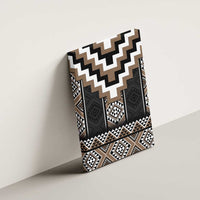 Brown Taniko Aotearoa Canvas Wall Art Niho Taniwha Mix Poutama LT14 - Polynesian Pride